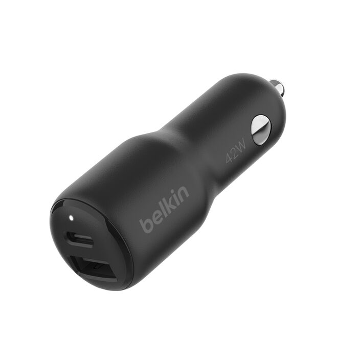 Chargeur voiture USB-C et USB-A 42W Belkin