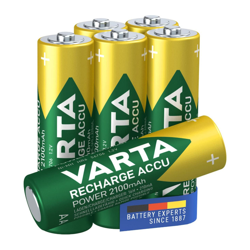 Piles rechargeables AA 2100 mAh Varta pack de 4