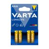 Piles alcalines AAA Varta Longlife pack de 4
