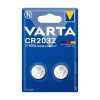 Piles bouton lithium CR2032 Varta pack de 2
