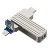 Clé USB 3-en-1 USB-A USB-C Lightning WiWU
