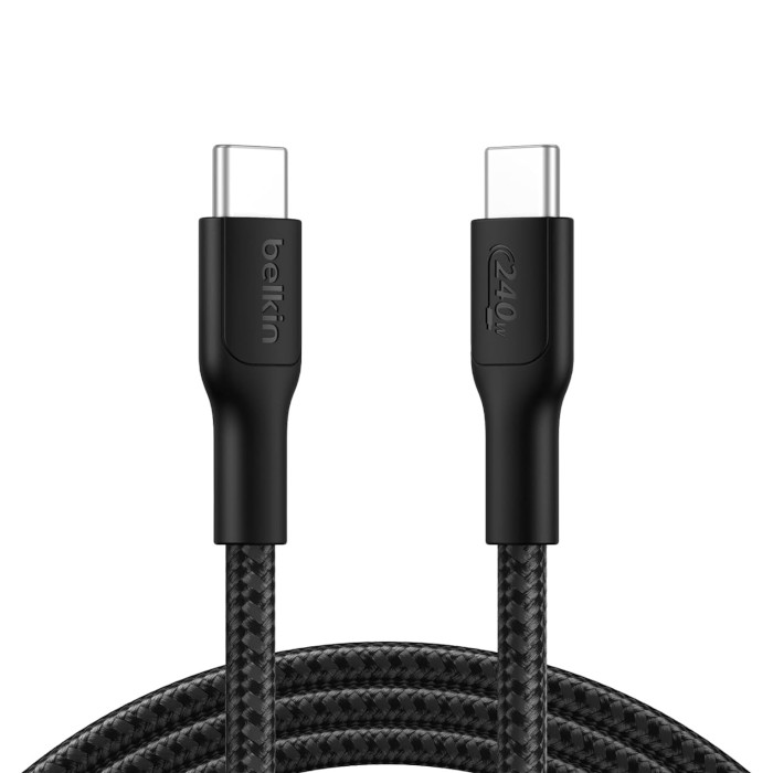 Câble tressé USB-C vers USB-C 240 W (2 m) – Belkin